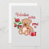 Cartes Pour Fêtes Annuelles Valentine Wings (Devant / Derrière)