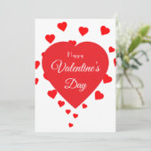 Cartes Pour Fêtes Annuelles Valentine's (Debout devant)