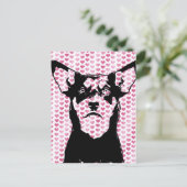 Cartes Pour Fêtes Annuelles Valentines - Australian Kelpie Silhouette - Yasha (Debout devant)