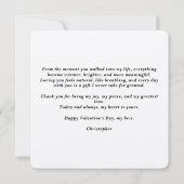 Cartes Pour Fêtes Annuelles Valentines Cherub & Romantic Doodle Personalized (Dos)