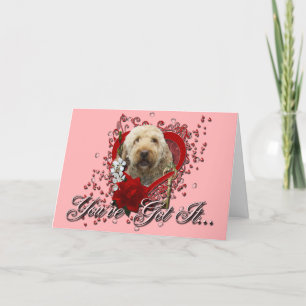 Cartes Pour Fêtes Annuelles Valentines - clé à mon coeur - GoldenDoodle