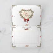 Cartes Pour Fêtes Annuelles Valentine's - Cupid porte le chariot avec des fleu (Intérieur)