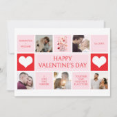 Cartes Pour Fêtes Annuelles Valentine's Day 5 Photo Collage Appartement Holida (Devant)