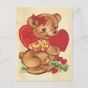 Cartes Pour Fêtes Annuelles Valentine's Day Bear