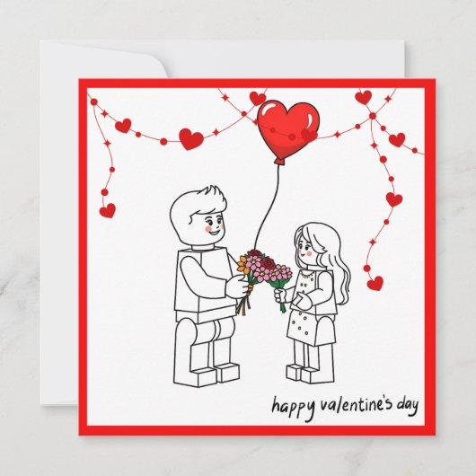 Cartes Pour Fêtes Annuelles Valentines Day Card (Devant)