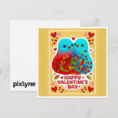 Cartes Pour Fêtes Annuelles Valentines Day Card by Perfectly Misaligned 1 (Devant / Derrière)