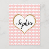 Cartes Pour Fêtes Annuelles Valentine's Day Custom Name (Devant)