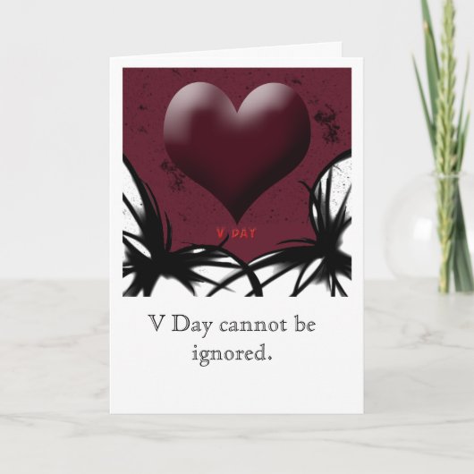 Cartes Pour Fêtes Annuelles Valentines Day Dark (Devant)