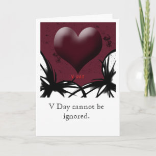 Cartes Pour Fêtes Annuelles Valentines Day Dark