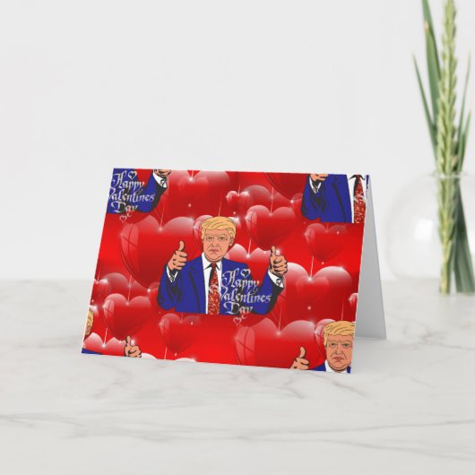 Cartes Pour Fêtes Annuelles valentines day donald trump (Devant)
