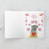 Cartes Pour Fêtes Annuelles Valentine's Day Greeting Card Elephant (Intérieur)