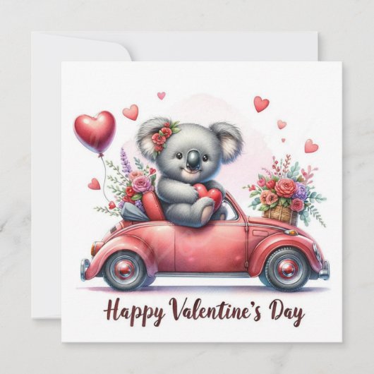 Cartes Pour Fêtes Annuelles Valentine's day Koala bear (Devant)