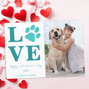 Cartes Pour Fêtes Annuelles Valentines Day Love Animaux de compagnie Chien Chi