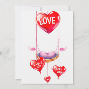 Cartes Pour Fêtes Annuelles Valentine's Day Love & Hearts Collection ❤️