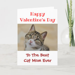 Cartes Pour Fêtes Annuelles Valentines Day Meilleur Chat Maman Jamais Pet Phot