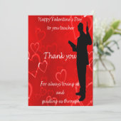 Cartes Pour Fêtes Annuelles Valentines Day Pour Les Enseignants (Debout devant)