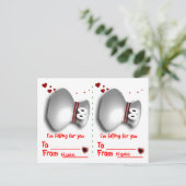 Cartes Pour Fêtes Annuelles valentines de bowling (Debout devant)