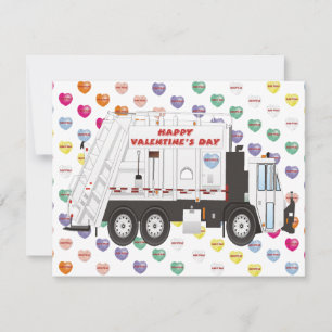 Cartes Pour Fêtes Annuelles Valentines de camion-poubelle