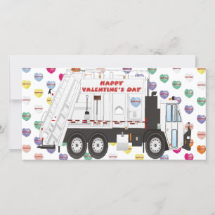 Cartes Pour Fêtes Annuelles Valentines de camion-poubelle