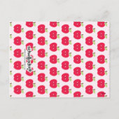 Cartes Pour Fêtes Annuelles Valentines de classe Apple (Dos)