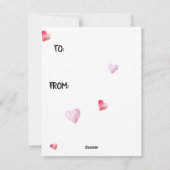 Cartes Pour Fêtes Annuelles Valentines de classe Heureuse Sainte-Valentin (Dos)