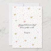 Cartes Pour Fêtes Annuelles Valentines de snowboard (Dos)