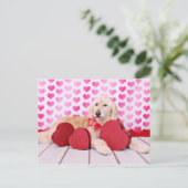 Cartes Pour Fêtes Annuelles Valentines - Golden Doodle - Maggie (Debout devant)