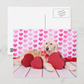 Cartes Pour Fêtes Annuelles Valentines - Golden Doodle - Maggie (Devant / Derrière)
