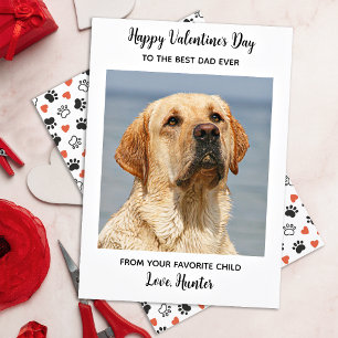 Cartes Pour Fêtes Annuelles Valentines Jour CHIEN DAD mignon Personnalisé Anim