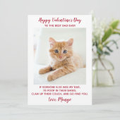 Cartes Pour Fêtes Annuelles Valentines Jour Meilleur Papa Jamais Personnalisé  (Debout devant)