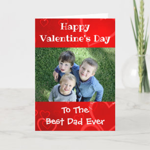 Cartes Pour Fêtes Annuelles Valentines Jour Mondes Meilleur Papa Jamais Enfant