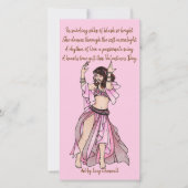 Cartes Pour Fêtes Annuelles Valentines roses Danseur du ventre (Devant)