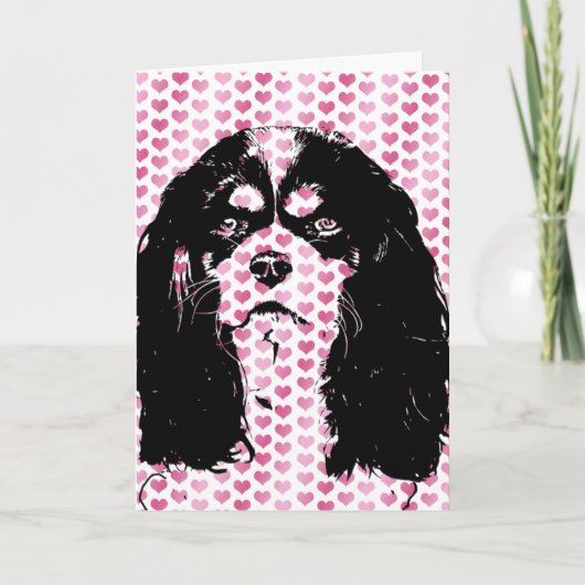 Cartes Pour Fêtes Annuelles Valentines - silhouette cavalière (Devant)