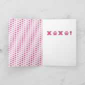 Cartes Pour Fêtes Annuelles Valentines - silhouette cavalière (Intérieur)