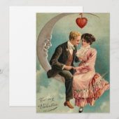 Cartes Pour Fêtes Annuelles valentines victoriennes (Devant / Derrière)