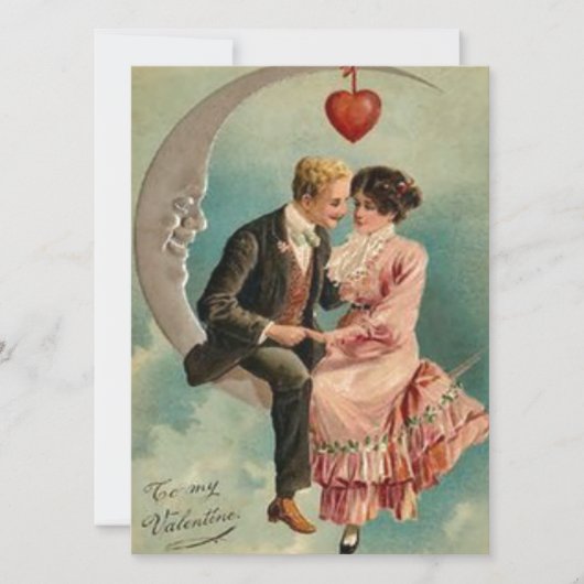 Cartes Pour Fêtes Annuelles valentines victoriennes (Devant)