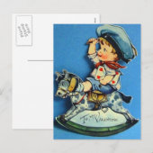 Cartes Pour Fêtes Annuelles Valentines vintages (Devant / Derrière)