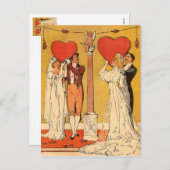 Cartes Pour Fêtes Annuelles Valentines vintages (Devant / Derrière)