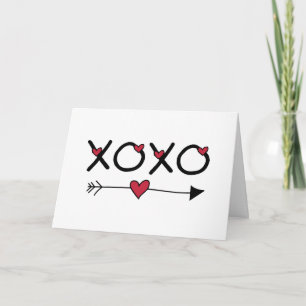 Cartes Pour Fêtes Annuelles Valentines XOXO