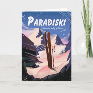 Cartes Pour Fêtes Annuelles Vallée de Paradiski Tarentaise, France, Affiche de