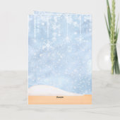 Cartes Pour Fêtes Annuelles Valse des flocons de neige le ballet des crapets (Dos)