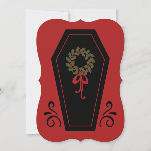 Cartes Pour Fêtes Annuelles Vampire Holiday Coffin (Devant)