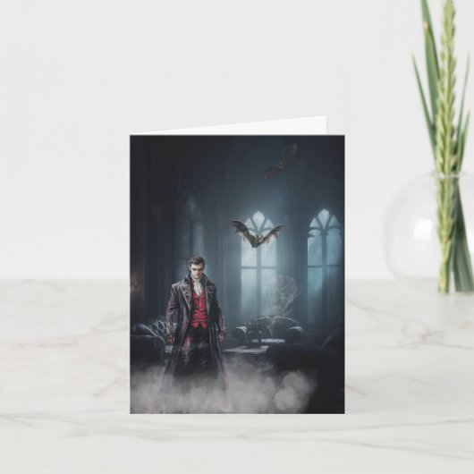 Cartes Pour Fêtes Annuelles Vampire Lair Halloween (Devant)
