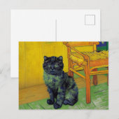 Cartes Pour Fêtes Annuelles Van Gogh Black Cat (Devant / Derrière)