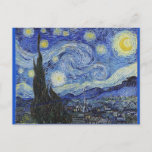 Cartes Pour Fêtes Annuelles Van Gogh, Starry Night<br><div class="desc">Carte postale Van Gogh,  Starry Night Holiday</div>