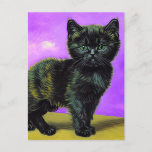 Cartes Pour Fêtes Annuelles Van Gogh Style Cat