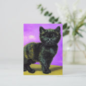 Cartes Pour Fêtes Annuelles Van Gogh Style Cat (Debout devant)