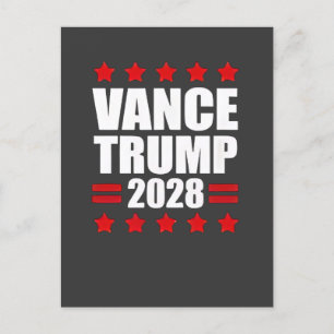 Cartes Pour Fêtes Annuelles Vance Trump Election présidentielle 2028 Politique