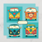 Cartes Pour Fêtes Annuelles Vannes rétro (Devant / Derrière)