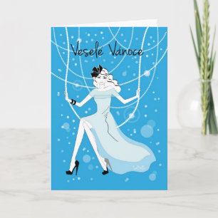 Cartes Pour Fêtes Annuelles Vánoční a planté